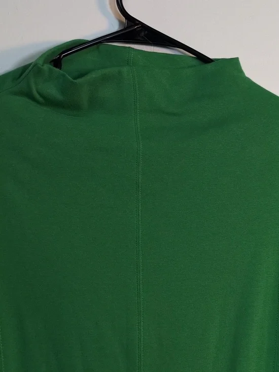 Daily Practice by Anthropologie Long Sleeve Mock Neck Mini Dress Green, Size S - Picture 8 of 11